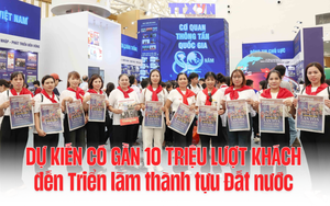 Dự kiến có gần 10 triệu lượt khách đến Triển lãm thành tựu Đất nước