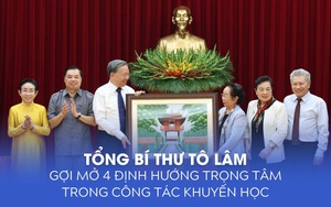 Tổng Bí thư Tô Lâm gợi mở 4 định hướng trọng tâm trong công tác khuyến học
