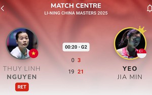 Nguyễn Thùy Linh rút lui đáng tiếc sau game đấu kiên cường trước đối thủ hạng 15 thế giới