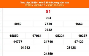 XSBD 19/9 - Kết quả xổ số Bình Dương hôm nay 19/9/2025 - Trực tiếp XSBD ngày 19 tháng 9