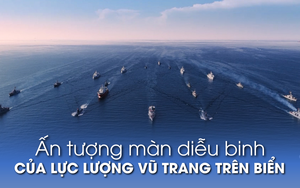 Ấn tượng màn diễu binh của lực lượng vũ trang trên biển