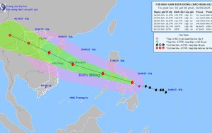 Dự báo thời tiết ngày 26/9: Bão BUALOI tăng cấp khi vào biển Đông, nhiều khu vực mưa lớn