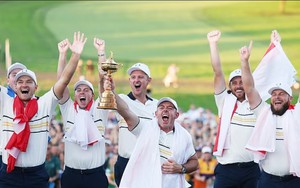 Đội châu Âu vô địch giải golf Ryder Cup trong ngày Chủ Nhật nghẹt thở trước đội Mỹ