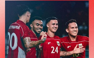 Thắng 6-0, tuyển Indonesia thu hẹp khoảng cách với ĐT Việt Nam xuống còn 2 bậc trên BXH của FIFA