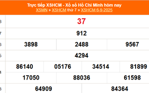 XSHCM 6/9 - XSTP thứ Bảy - Kết quả xổ số Hồ Chí Minh hôm nay ngày 6/9/2025