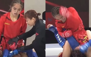 Võ sĩ Việt Nam tung đòn đánh bại đối thủ Thái Lan trong 90 giây ở giải châu Á