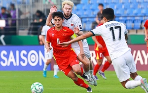 Đội trưởng U23 Việt Nam thể hiện bản lĩnh 