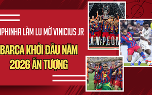 Raphinha làm lu mờ Vinicius Jr, Barcelona khởi đầu năm mới ấn tượng