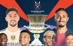 Link xem trực tiếp bóng đá Real Madrid vs Barcelona 02h00 hôm nay, Siêu cúp Tây Ban Nha