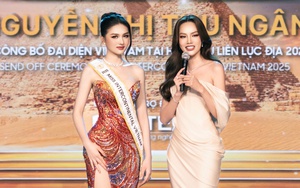 Á hậu Thu Ngân nhận sash Miss Intercontinental Vietnam 2025