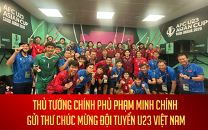 Thủ tướng Chính phủ Phạm Minh Chính gửi thư chúc mừng Đội tuyển bóng đá nam U23 Việt Nam