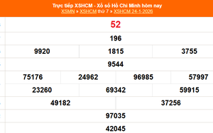 XSHCM 24/1 - XSTP thứ Bảy - Kết quả xổ số Hồ Chí Minh hôm nay ngày 24/1/2026
