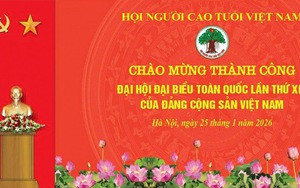 Người cao tuổi chào mừng thành công Đại hội XIV của Đảng