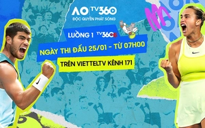 Link xem trực tiếp Australian Open 2026 hôm nay 25/1