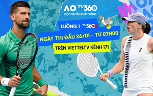 Link xem trực tiếp Australian Open 2026 hôm nay 26/1