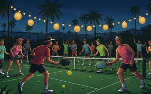 Ra mắt CLB pickleball về đêm, người chơi phải đeo vòng tay xác nhận tình trạng hôn nhân