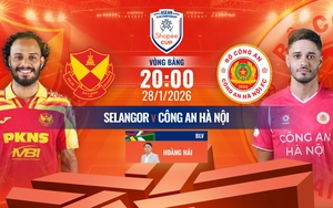 Link xem trực tiếp bóng đá Selangor vs CAHN 20h00 hôm nay, vòng bảng Shopee Cup