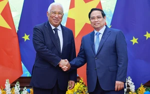 Thủ tướng Phạm Minh Chính hội kiến Chủ tịch Hội đồng châu Âu António Costa