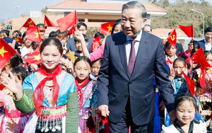 Tổng Bí thư Tô Lâm dự lễ khánh thành Trường Phổ thông nội trú liên cấp Tiểu học và THCS Si Pa Phìn
