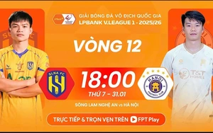 Link xem trực tiếp bóng đá SLNA vs Hà Nội FC 18h hôm nay, V-League vòng 12