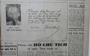Bút tích quý của Bác tại Tổng tuyển cử đầu tiên của Quốc hội năm 1946