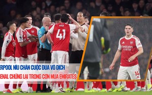 Liverpool níu chân cuộc đua vô địch, Arsenal chững lại trong cơn mưa Emirates