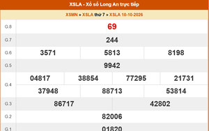 XSLA 10/10 - Kết quả xổ số Long An hôm nay 10/10/2026 - Trực tiếp XSLA ngày 10 tháng 10
