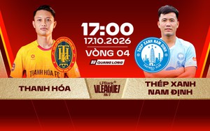 Link xem trực tiếp Thanh Hóa vs Thép Xanh Nam Định 17h00 hôm nay, V-League vòng 4