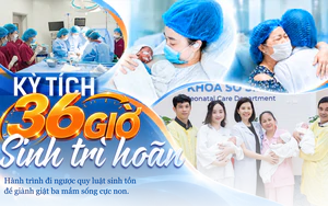 KỲ TÍCH 36 GIỜ SINH TRÌ HOÃN
Hành trình đi ngược quy luật sinh tồn để giành giật ba mầm sống cực non