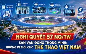 Nghị quyết 57-NQ/TW: Sân vận động thông minh là hướng đi mới cho thể thao Việt Nam