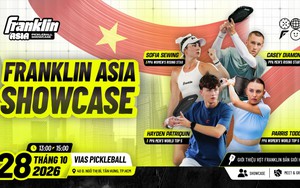 Franklin Asia Showcase 3 quy tụ bốn vận động viên pickleball quốc tế tại TP.HCM