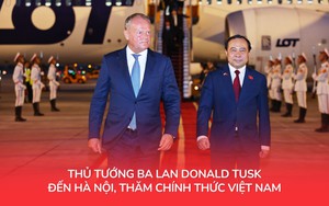 Thủ tướng Ba Lan Donald Tusk đến Hà Nội, thăm chính thức Việt Nam