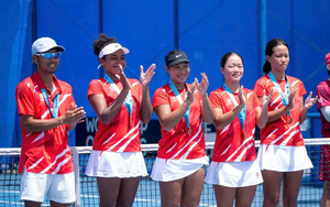 Quần vợt nữ Việt Nam lập cột mốc lịch sử, lần đầu thăng hạng Billie Jean King Cup Nhóm II