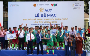 Đại học TDTT TP.HCM vô địch Giải bóng đá sinh viên toàn quốc 2026