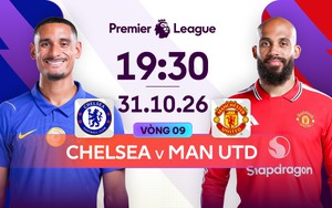 Lịch thi đấu bóng đá hôm nay 31/10: Trực tiếp Chelsea vs MU