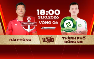 Link xem trực tiếp bóng đá Hải Phòng vs Đồng Nai 18h hôm nay, vòng 6 V-League