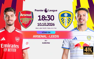 Trực tiếp bóng đá Arsenal vs Leeds 18h30 hôm nay, vòng 6 Ngoại hạng Anh