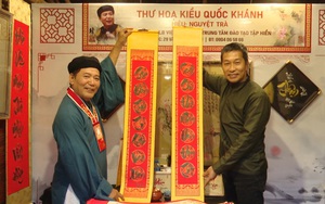 Câu đối chúc Tết các chiến sĩ ngoài hải đảo tại Hội chữ Xuân Bính Ngọ