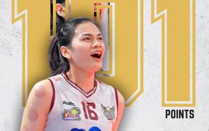 Sao bóng chuyền Việt Nam được vinh danh khi ghi hơn 100 điểm sau 7 trận xuất ngoại, xếp trên 95 VĐV nước ngoài