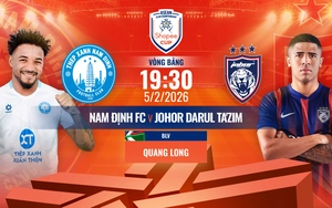 Link xem trực tiếp bóng đá Nam Định vs JDT 19h30 hôm nay, Shopee Cup vòng bảng