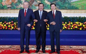 Tổng Bí thư Tô Lâm đồng chủ trì Cuộc gặp giữa Người đứng đầu ba Đảng Việt Nam - Campuchia - Lào