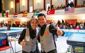 Hai cơ thủ Việt Nam xuất sắc vượt qua đội Đức, giành chức vô địch thế giới