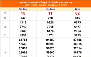 XSMN 1/3 - Kết quả xổ số miền Nam hôm nay 1/3/2026 - Trực tiếp XSMN ngày 1 tháng 3