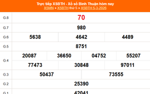 XSBTH 12/3 - Kết quả xổ số Bình Thuận hôm nay 12/3/2026 - Trực tiếp xổ số hôm nay ngày 12 tháng 3
