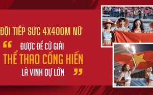 Đội tiếp sức 4x400m nữ: "Được đề cử giải thể thao cống hiến là vinh dự lớn"