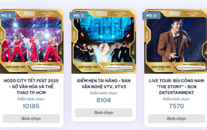 Bình chọn Cống hiến 2026: HOZO City Tết Fest vươn lên dẫn đầu, Nghệ sĩ mới tiếp tục đổi ngôi