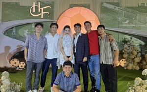 Công Phượng và dàn sao Thường Châu 2018 hội ngộ ở đám cưới của tiền vệ Đức Huy 