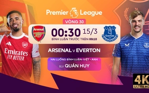 Link xem trực tiếp bóng đá Arsenal vs Everton 00h30 hôm nay, vòng 30 Ngoại hạng Anh