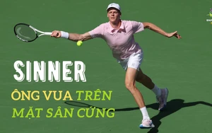 Jannik Sinner là ông vua của mặt sân cứng