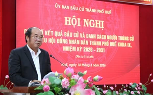 Công bố kết quả bầu cử đại biểu HĐND thành phố Huế khóa IX